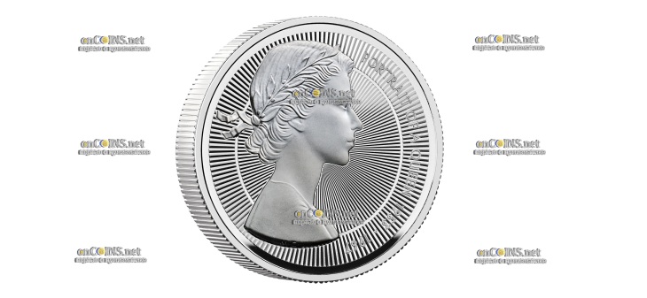 Монета 5 фунтов Великобритании Портрет Королевы 1953–1967