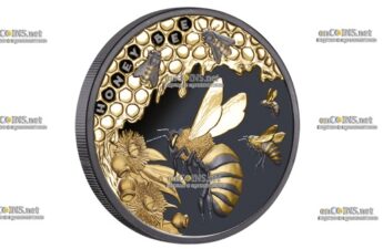 Монета доллар Ниуэ Медоносная пчела