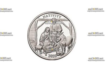 Монета ½ Dollar Ниуэ Рождество