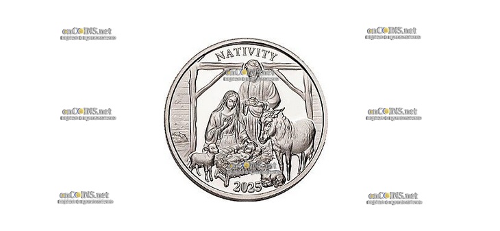 Монета ½ Dollar Ниуэ Рождество