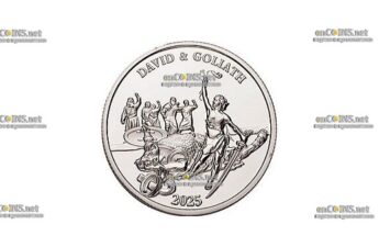 Монета ½ доллара Ниуэ Давид и Голиаф