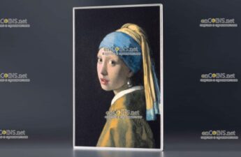 Монета Камеруна 1 000 франков КФА Девушка с жемчужной серёжкой