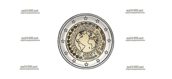Монета Португалии €2 Устойчивое развитие