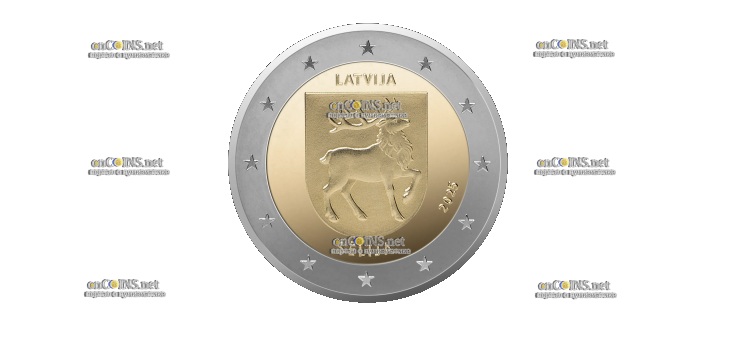 Монеты Латвии 2 евро Селия