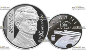 Серебряная монета Румынии 10 лей Иоанна Андрееску