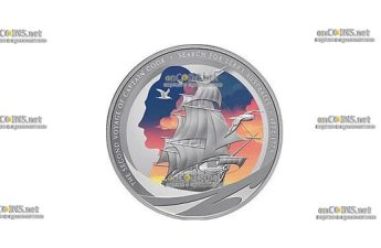 Монета 1 доллар Niue Капитан Кук