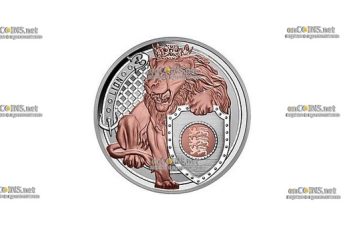 Монета 1 доллар Ниуэ Лев