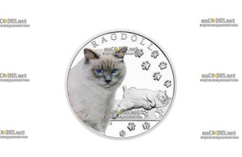 Монета 1$ Ниуэ Рэгдолл