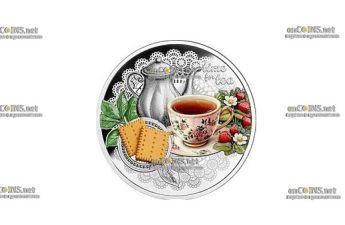 Монета 1$ Ниуэ Время чая