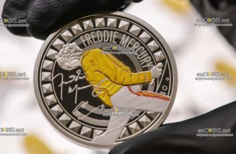 Монета £10 Британии Фредди Меркьюри