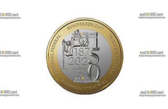 Монета 10 франков Швейцарии 150-летие Федерального Трибунала