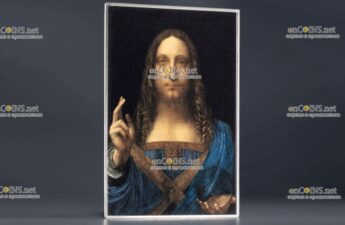 Монета 1000 франков КФА Камеруна Спаситель мира