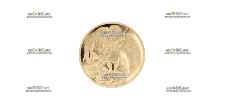 Монета $2 NZD Ниуэ Архангел Михаил