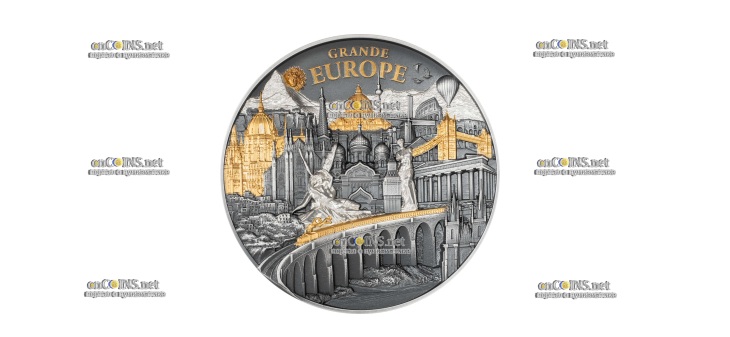 Монета $20 Острова Кука Великая Европа