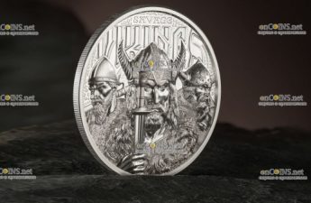 Монета $20 острова Кука Викинг