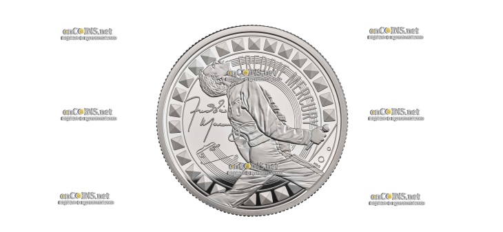 Монета £5 Британии Фредди Меркьюри