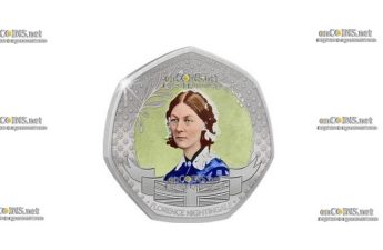 Монета 50 центов Соломоновы острова Флоренс Найтингейл