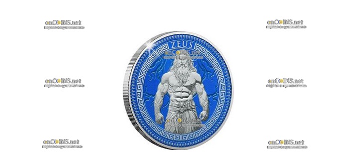 Монета 50 центов Соломоновых островов Зевс