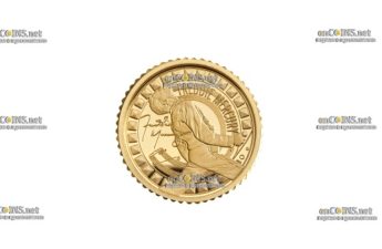 Монета Британии 50 пенсов Фредди Меркьюри