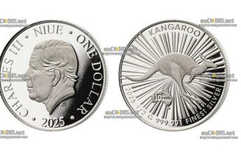 Монета доллар Ниуэ Австралийский Кенгуру
