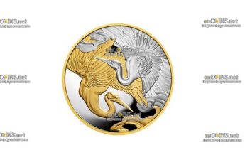 Монета Доллар Ниуэ Журавли - гармония и долголетие