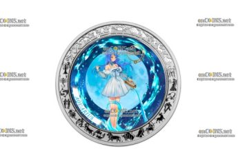 Монета Ганы 5 Cedis АНИМЕ ВОДОЛЕЙ