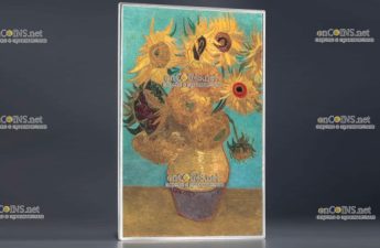 Монета Камеруна 1000 франков CFA Подсолнухи