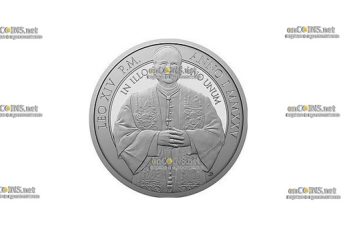 Монета Ниуэ 1 доллар Папа Лев XIV