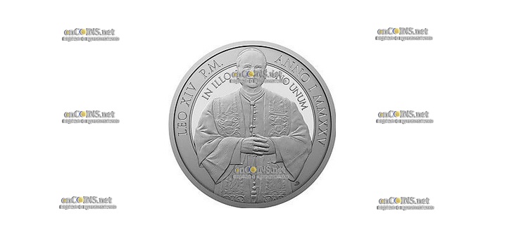 Монета Ниуэ 1 доллар Папа Лев XIV