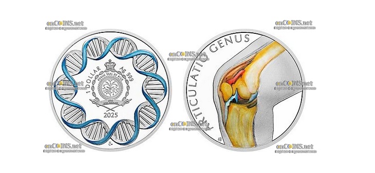 Монета Ниуэ Dollar Коленный сустав