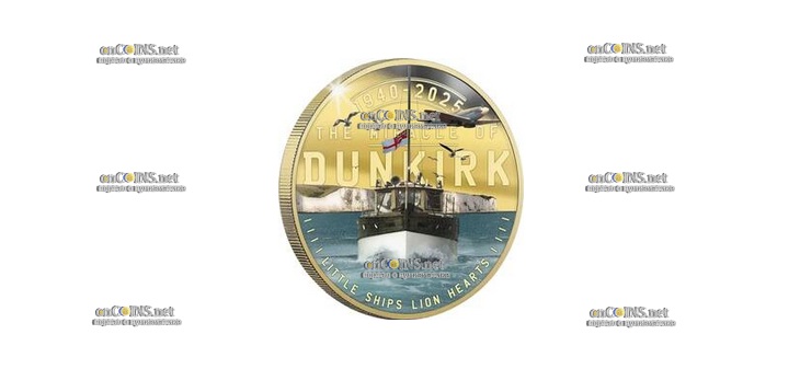 Монета Соломоновых Островов 50 центов Дюнкерк