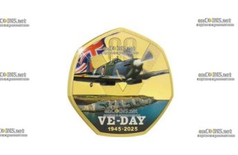 Монета Соломоновых островов 50 центов Победа во IIМВ