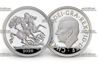 Монета Великобритании Серебряный Соверен