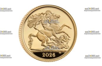 Монета Великобритании ½ соверена