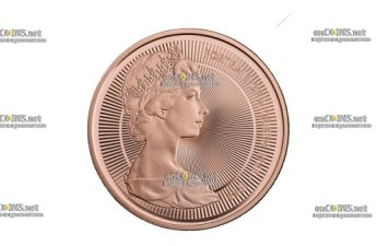 Золотая монета £5 Великобритании Портреты Королевы