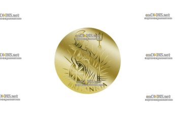 Мини-золотая монета $0.5 NZD Ниуэ Британия