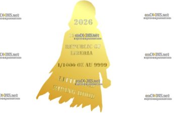 Монета 12 долларов Либерии Красная Шапочка