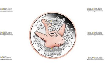 Монета 2 доллара Тувалу Патрик Стар