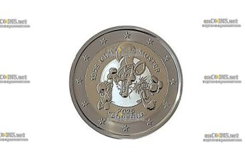 Монета 2 евро Словении Мики Мустер