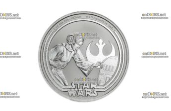 Монета $2 NZD Звёздные Войны - Принцесса Лея