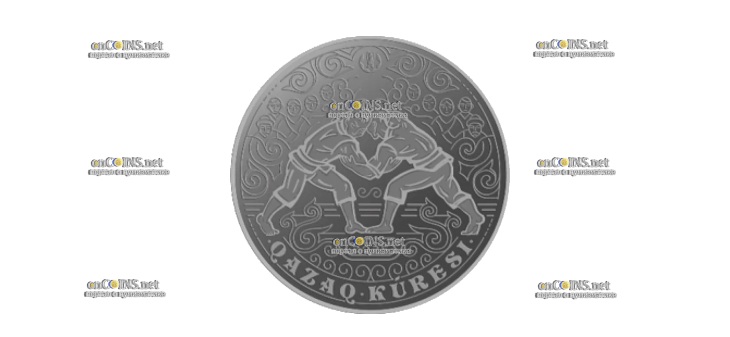 Монета 200 тенге Казакша Курес – Казахская Национальная Борьба