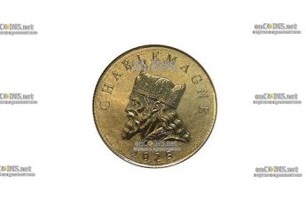 Монета 5$ Самоа Карл Великий