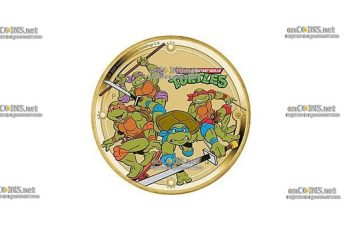 Монета доллар Тувалу Черепашки-ниндзя