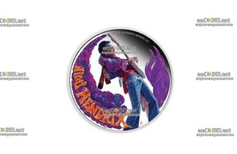 Монета доллар Тувалу Джими Хендрикс