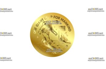 Монета Ниуэ 0,5 NZD Один гигантский шаг для человечества