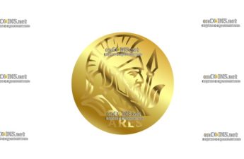 Монета Ниуэ ½$ Арес