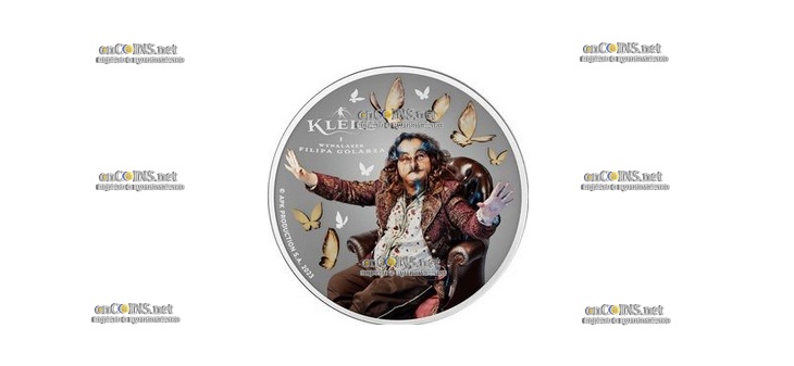 Монета Ниуэ доллар Изобретение Клекса и Филиппа-парикмахера