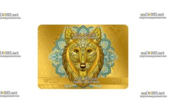 Монета Самоа 50 Тала Волк