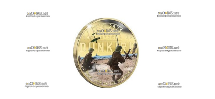 Монета Соломоновых островов 50 Cents Бой на пляже