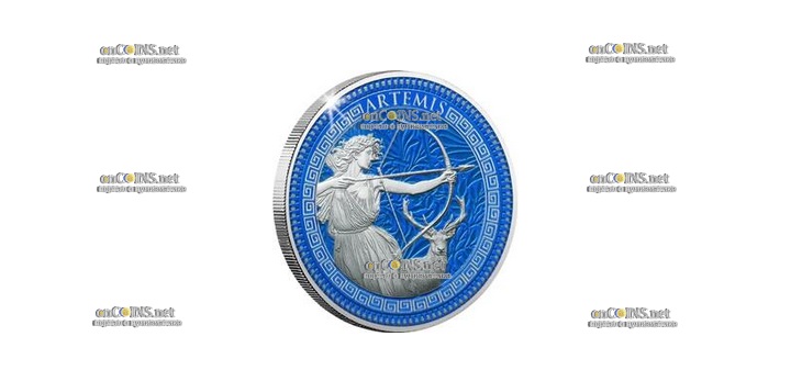 Монета Соломоновых Островов 50 центов Артемида